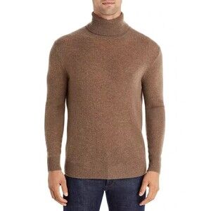 ATM Anthony Thomas Melillo Sweater Mens XXL Brown Turtleneck 100% Cashmere $325